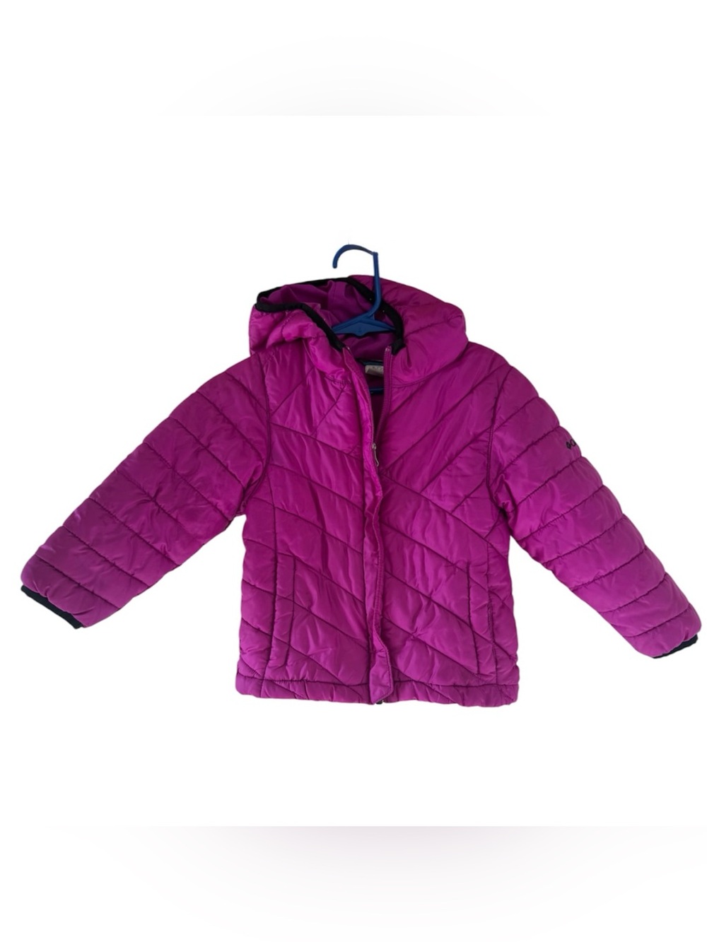 Columbia Girls Magenta Hooded Puffer Jacket - 3T